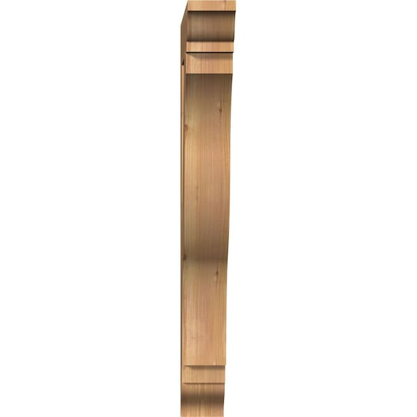 Funston Traditional Smooth Bracket, Western Red Cedar, 3 1/2W X 20D X 32H